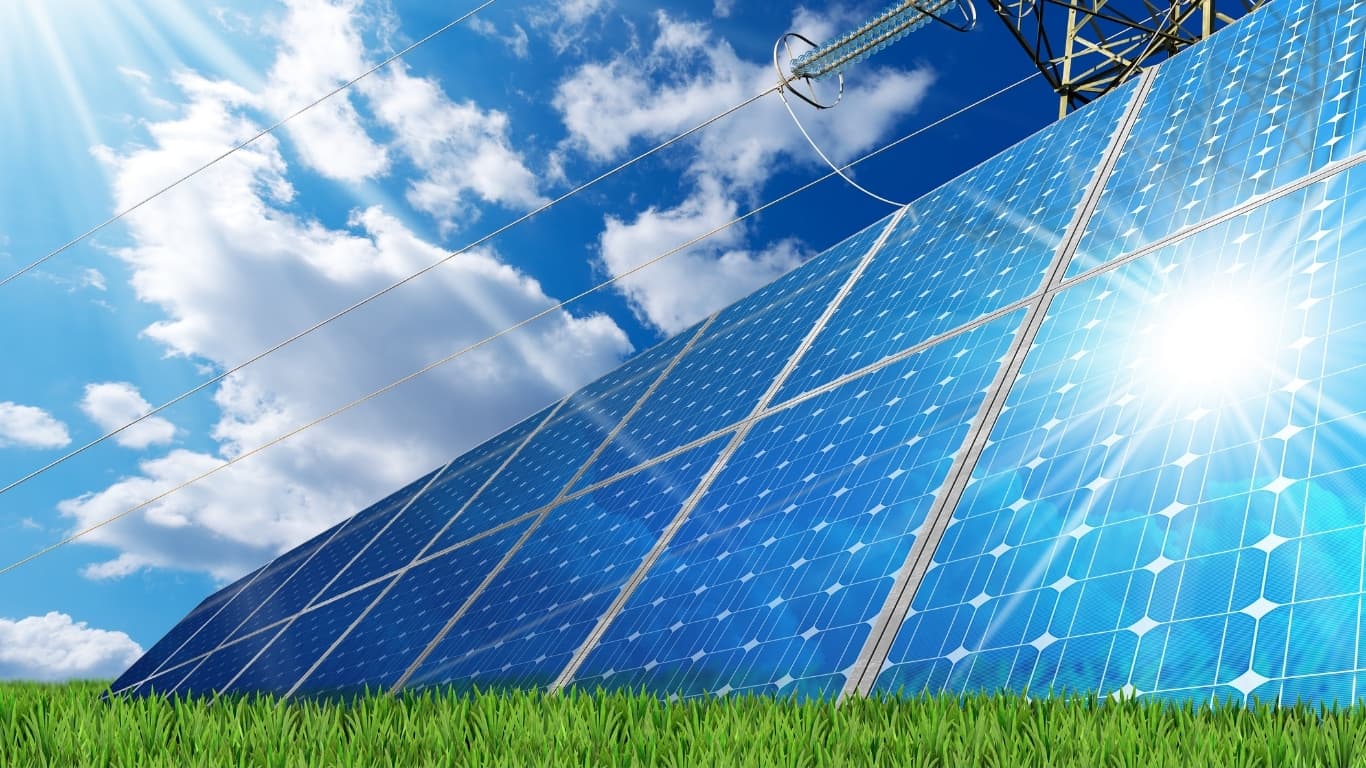 Solar panels on Nigerian rooftop
